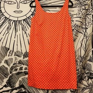 Retro orange dress!
